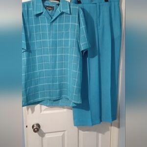 Men's Blue Suit Set